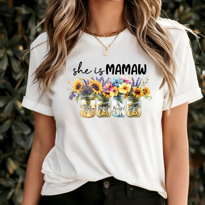 Floral Tee - Mamaw Design