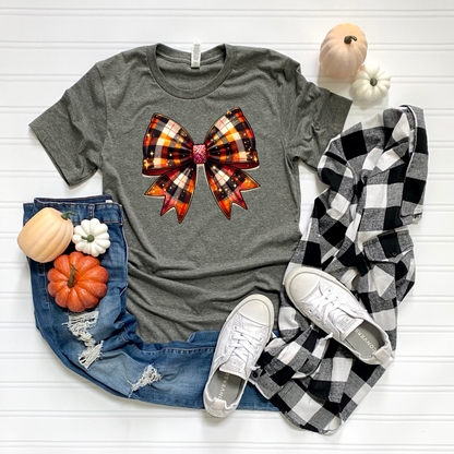Plaid Bow T-Shirt