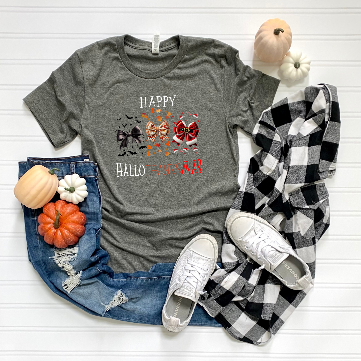 T-Shirt Happy Hallothanksmas Design
