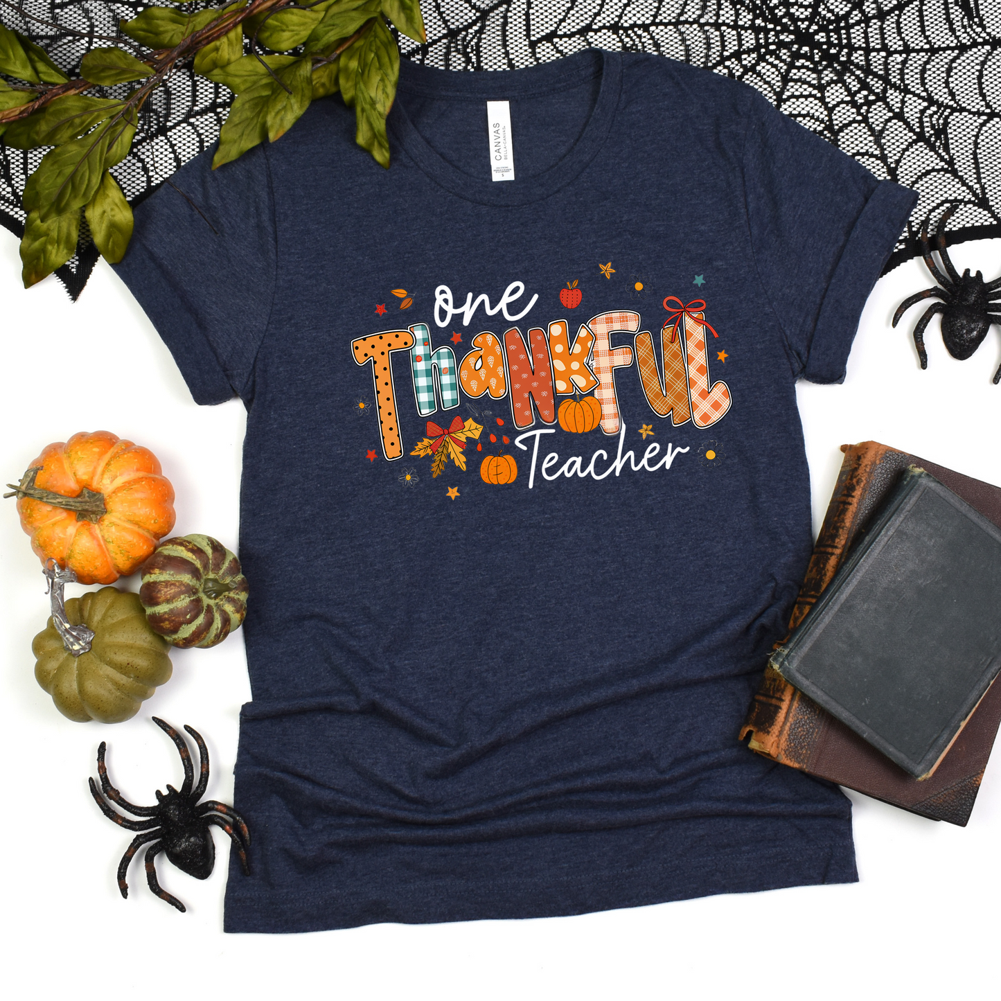 Teacher Appreciation Unisex Softstyle T-Shirt - One Thankful Teacher Design