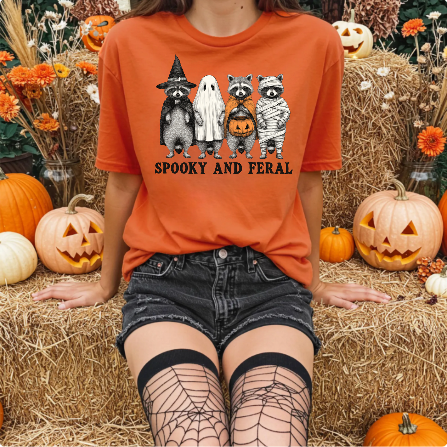 Halloween Racoons T-Shirt