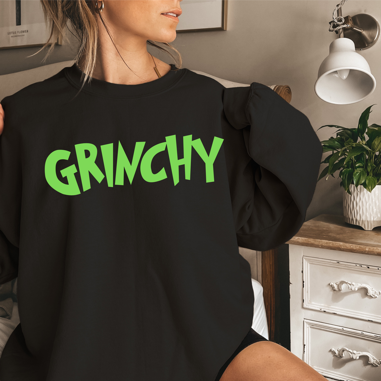 Grinchy Crewneck Sweatshirt