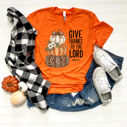 Religious Unisex T-Shirt - Give Thanks to the Lord