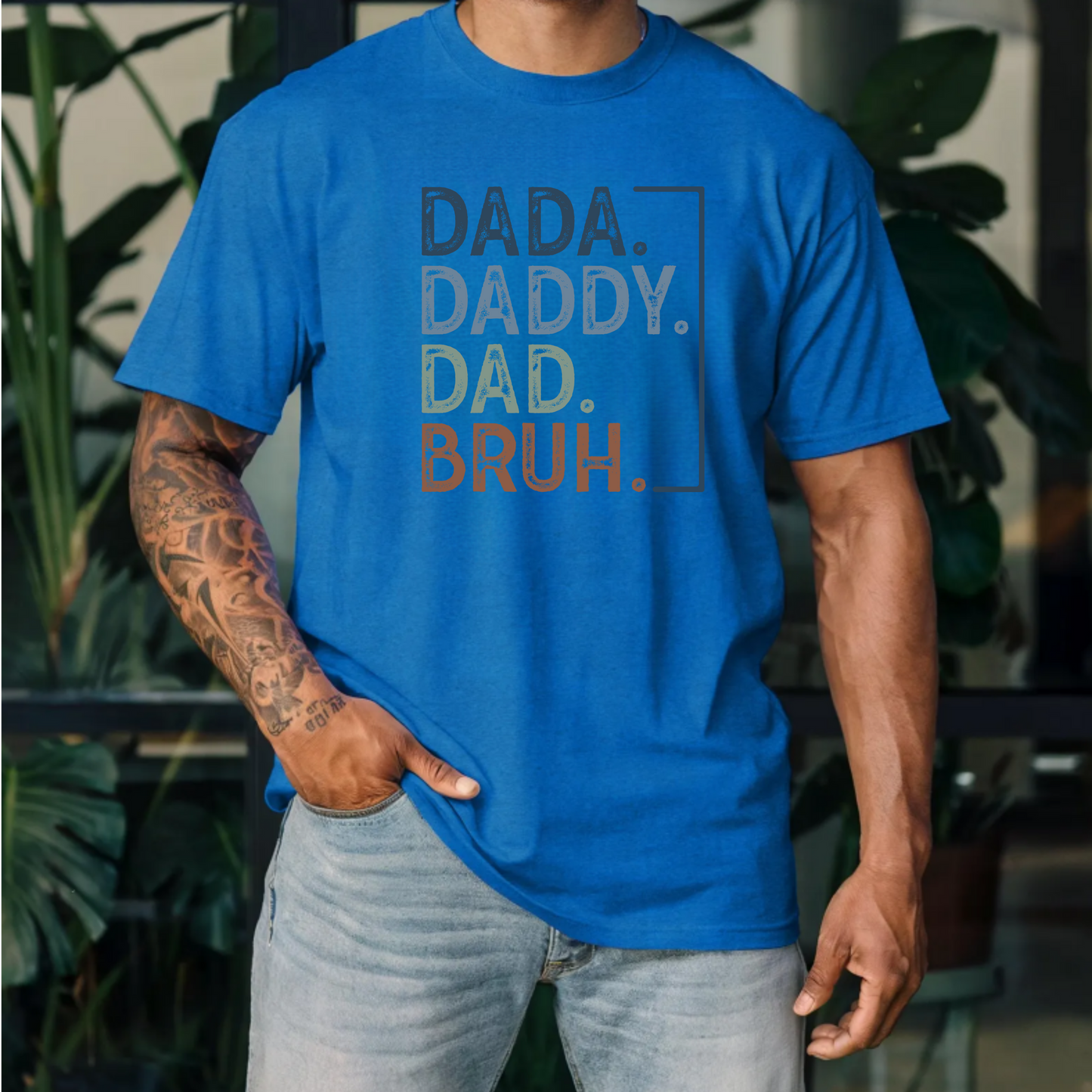 T-Shirt Dada Daddy Dad Bruh Family Men's Tee