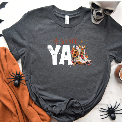 Fall Vibes Unisex T-Shirt - It's Fall y'all Design