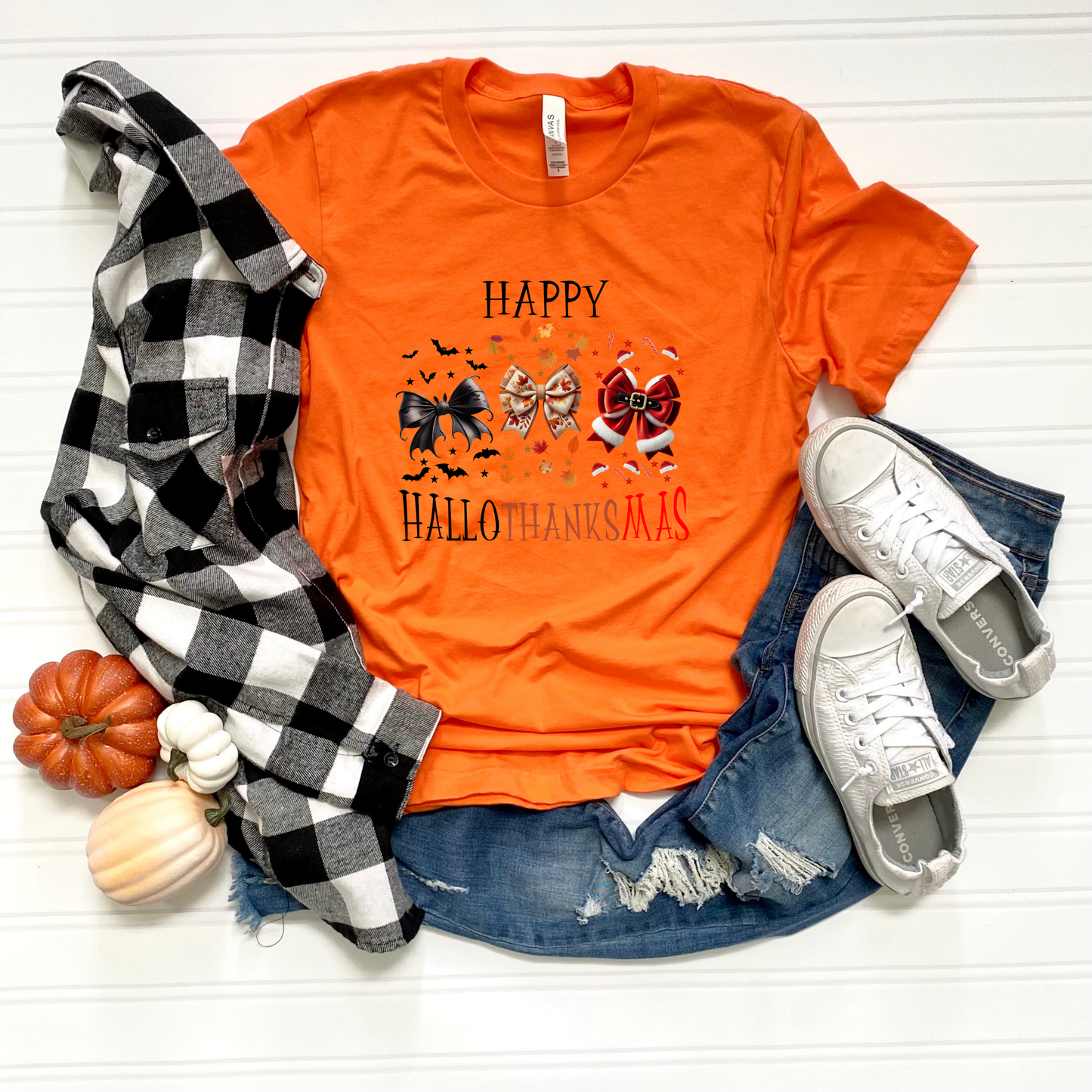 T-Shirt Happy Hallothanksmas Design