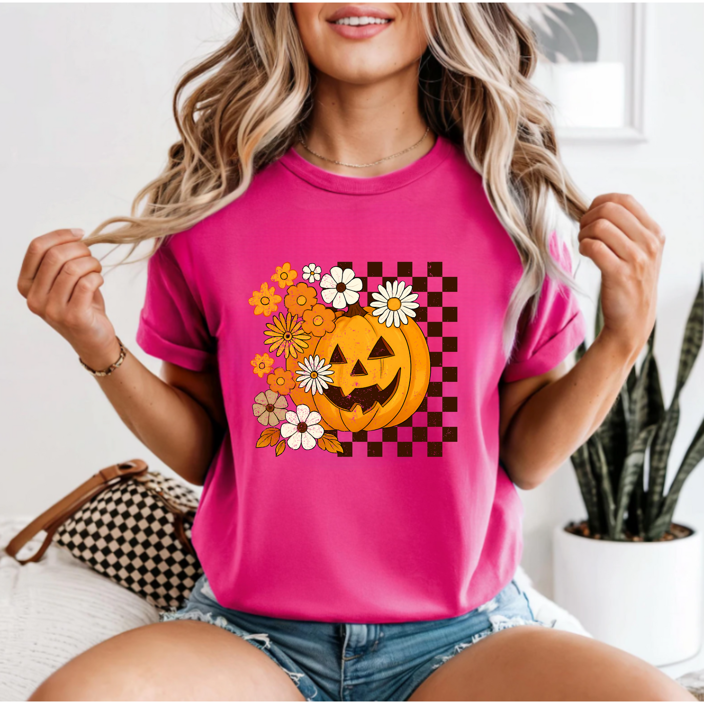 Floral Pumpkin T-Shirt