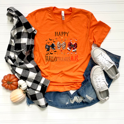 T-Shirt Happy Hallothanksmas Design