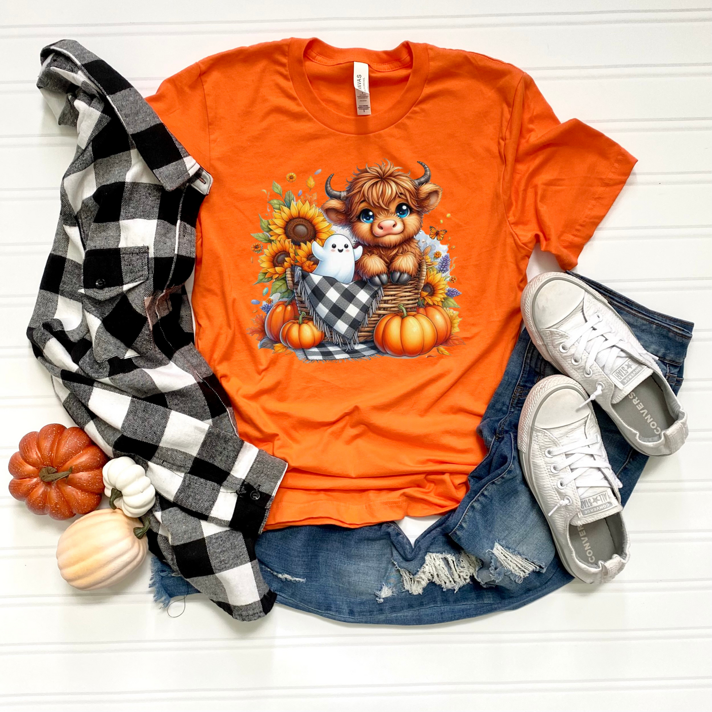 Fall Highland Cow T-Shirt