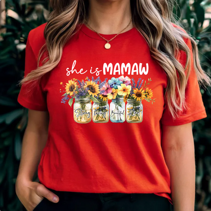 Floral Tee - Mamaw Design
