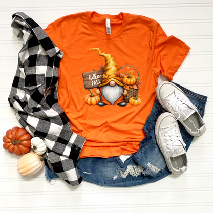 Hello Fall Gnome T-Shirt