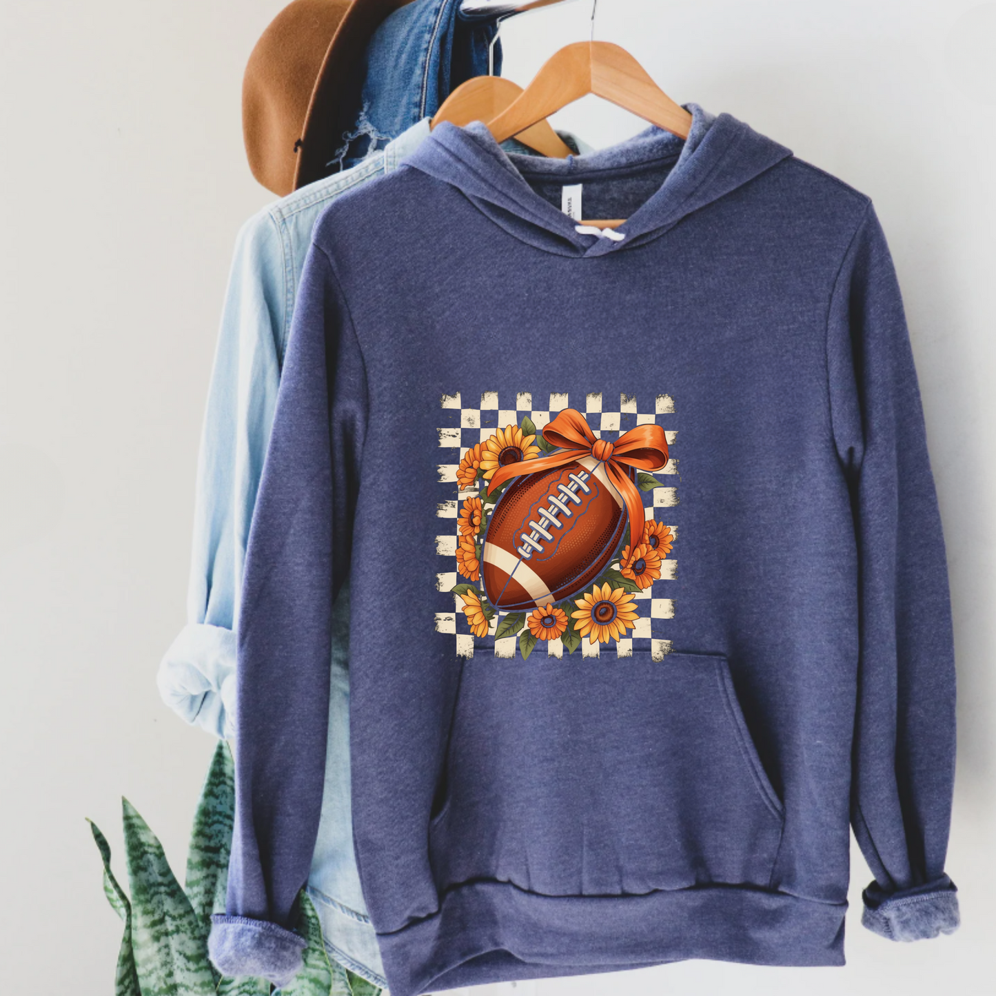 Floral Fall Football Hoodie