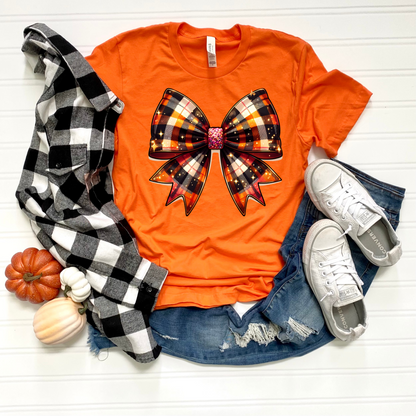 Plaid Bow T-Shirt