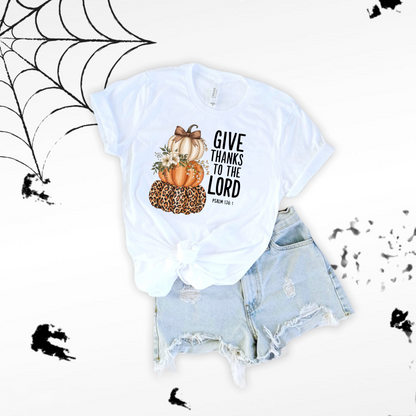 Religious Unisex T-Shirt - Give Thanks to the Lord