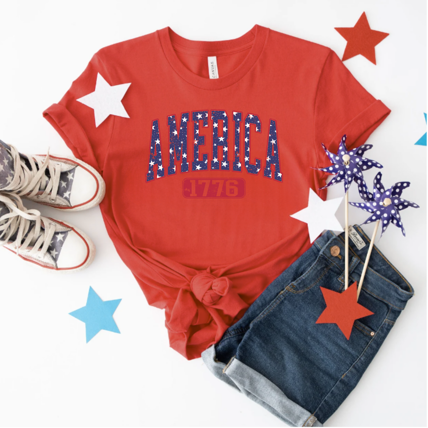 Short Sleeve Tee - America 1776 Patriotic Shirt