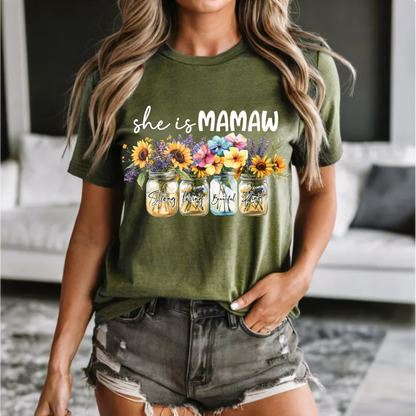 Floral Tee - Mamaw Design