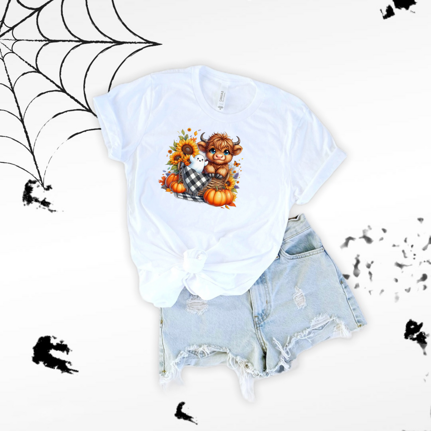 Fall Highland Cow T-Shirt