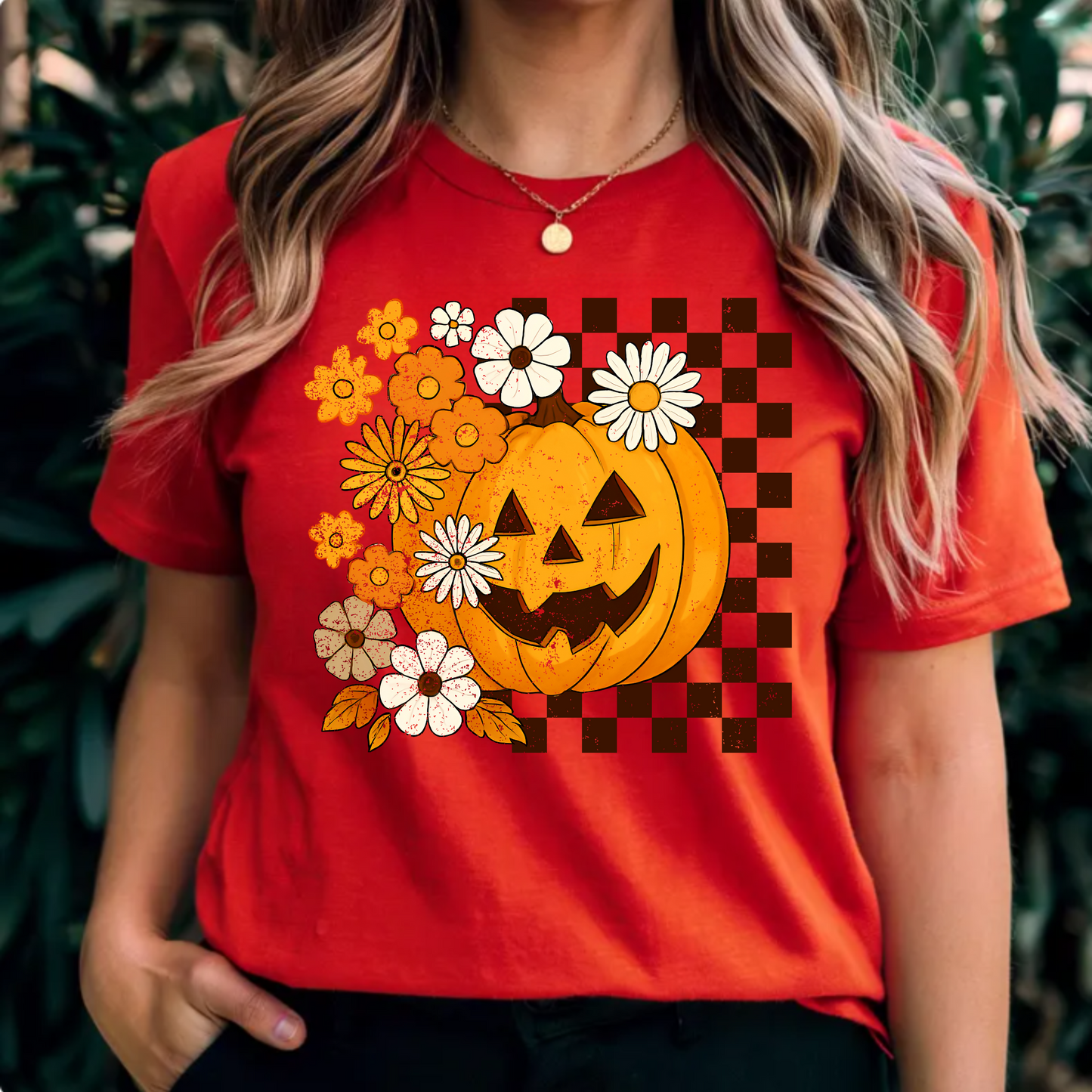 Floral Pumpkin T-Shirt