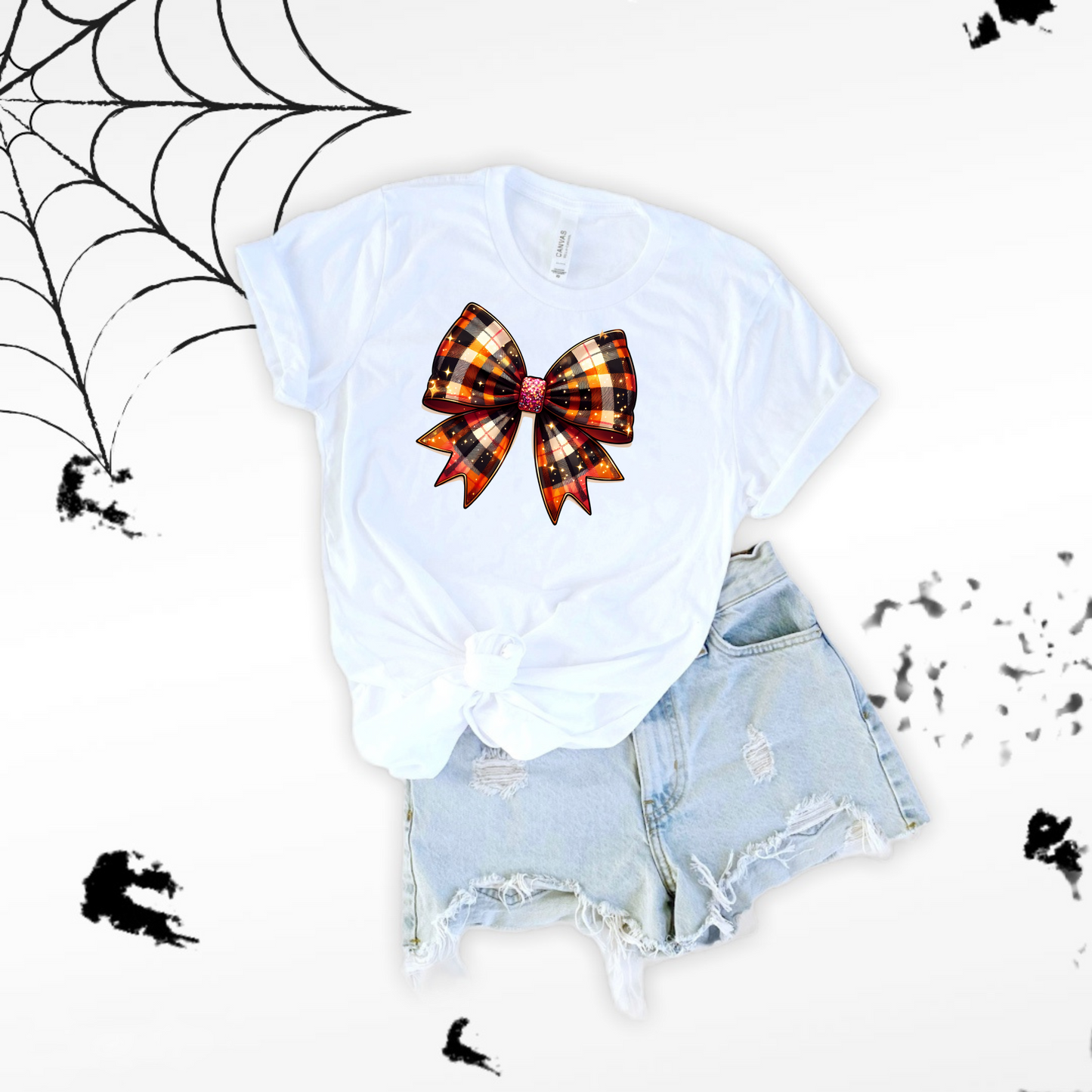 Plaid Bow T-Shirt