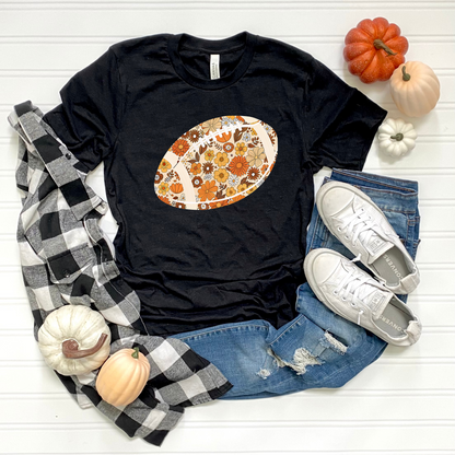 Floral Football Unisex T-Shirt