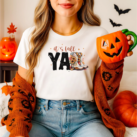 Fall Vibes Unisex T-Shirt - It's Fall y'all Design