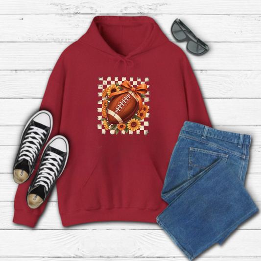 Floral Fall Football Hoodie