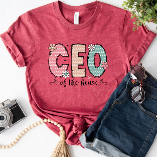 Short Sleeve Tee - 'CEO of the house' Shirt
